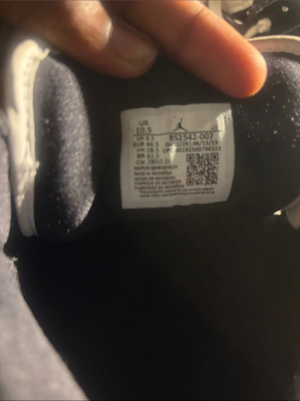 Jordan Kids High-Top Sneakers in White and Black with Gold Jumpman